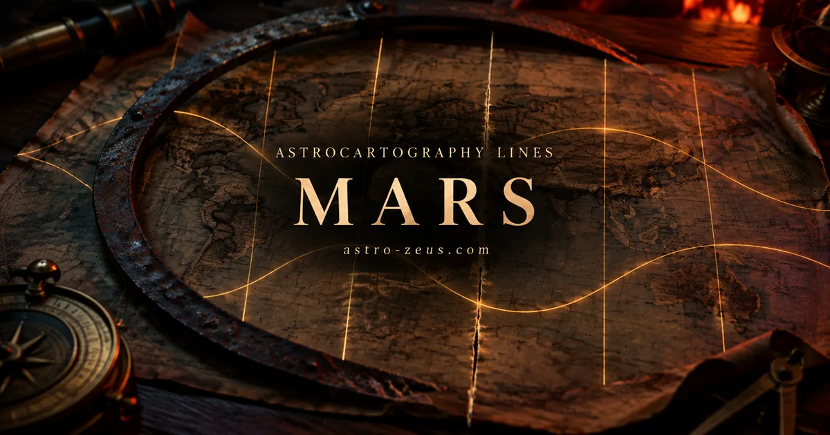 A scarred iron ring lying on an aged map, with one line cut into the paper by a blade and a faint red glow at the edge of the frame.