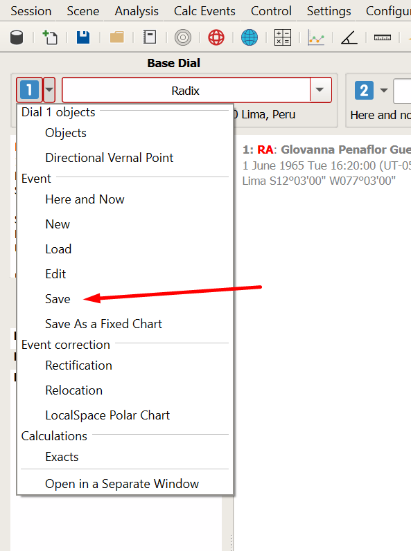 Creating, editing, and saving events